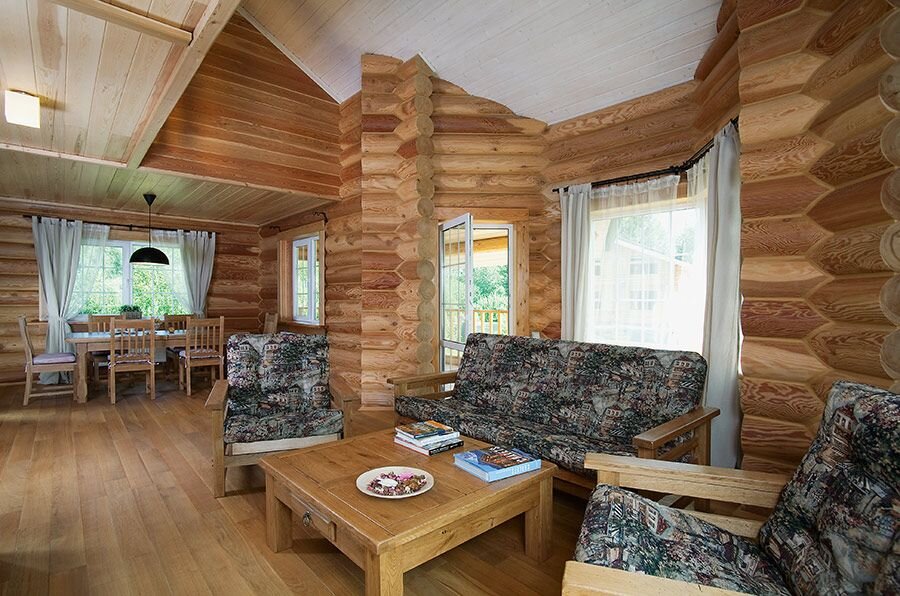 Лиственница в интерьере, источник pinterest.com