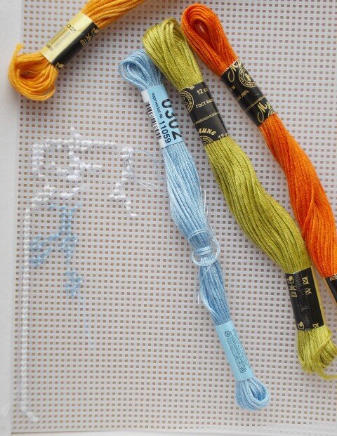 Вышито за первый час