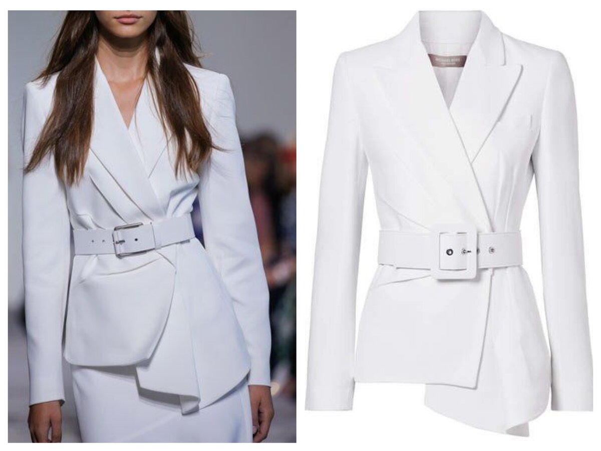 Michael Kors Collection Draped Crepe Blazer  Источник: api.shopstyle.com 