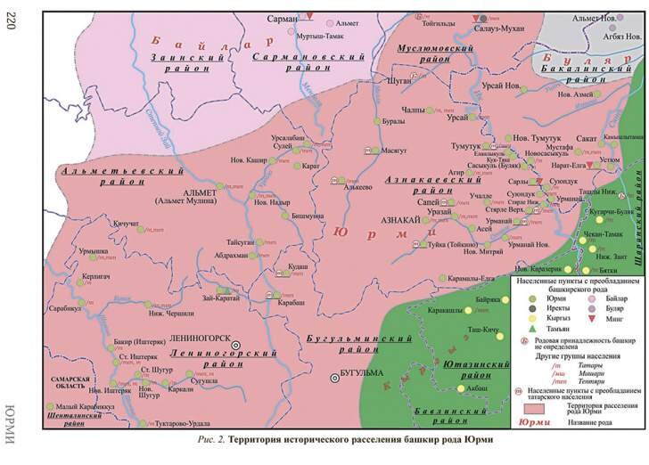 Карта расселения башкир - 82 фото