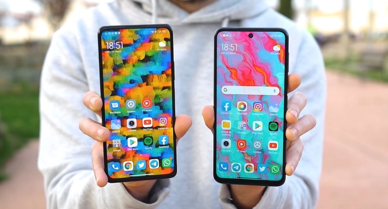 Note 10 Pro – слева, Note 9 Pro – справа. Скрин: YouTube-канал Urban Tecno