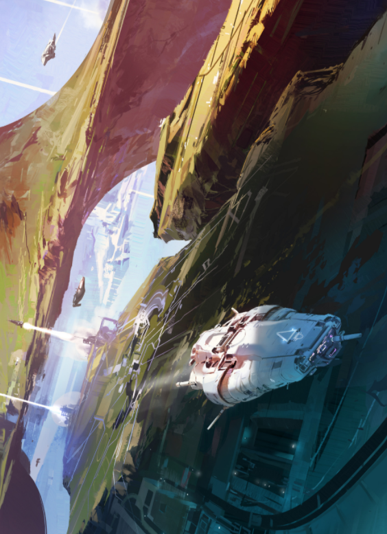 Фрагмент арта с обложки второй книги серии от художника под ником Sparth (https://www.artstation.com/sparth).