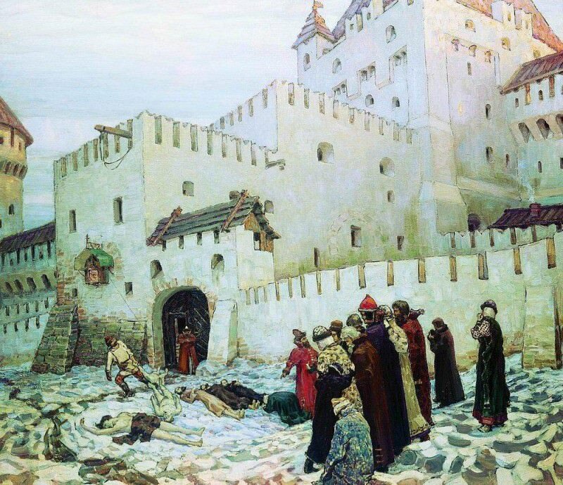 Аполлинарий Васнецов. Московский застенок. Конец XVI века. 1912