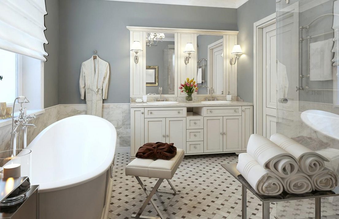 Мозаика в ванной комнате - фото дизайна в разных стилях и цветовой гамме
