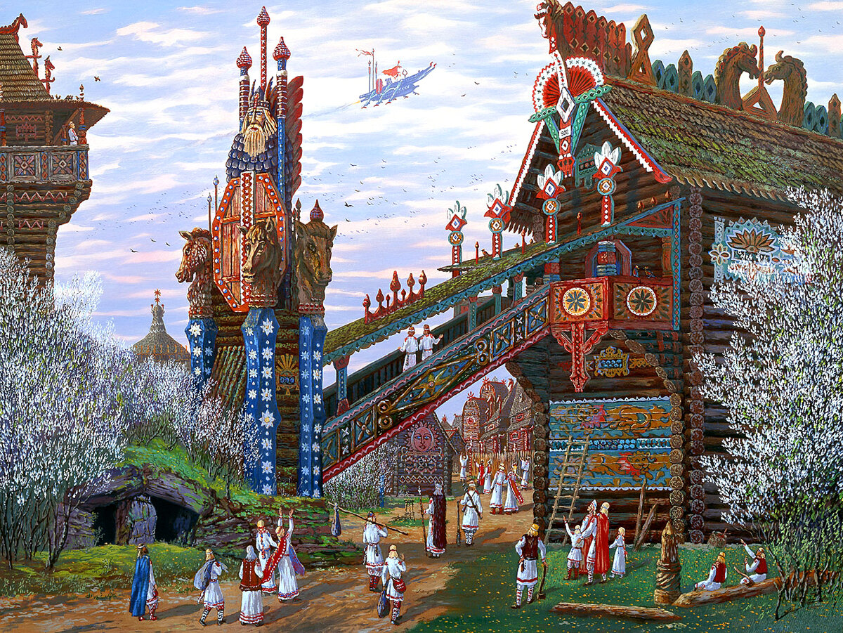 В. Иванов «Князь Рус прилетел по весне.