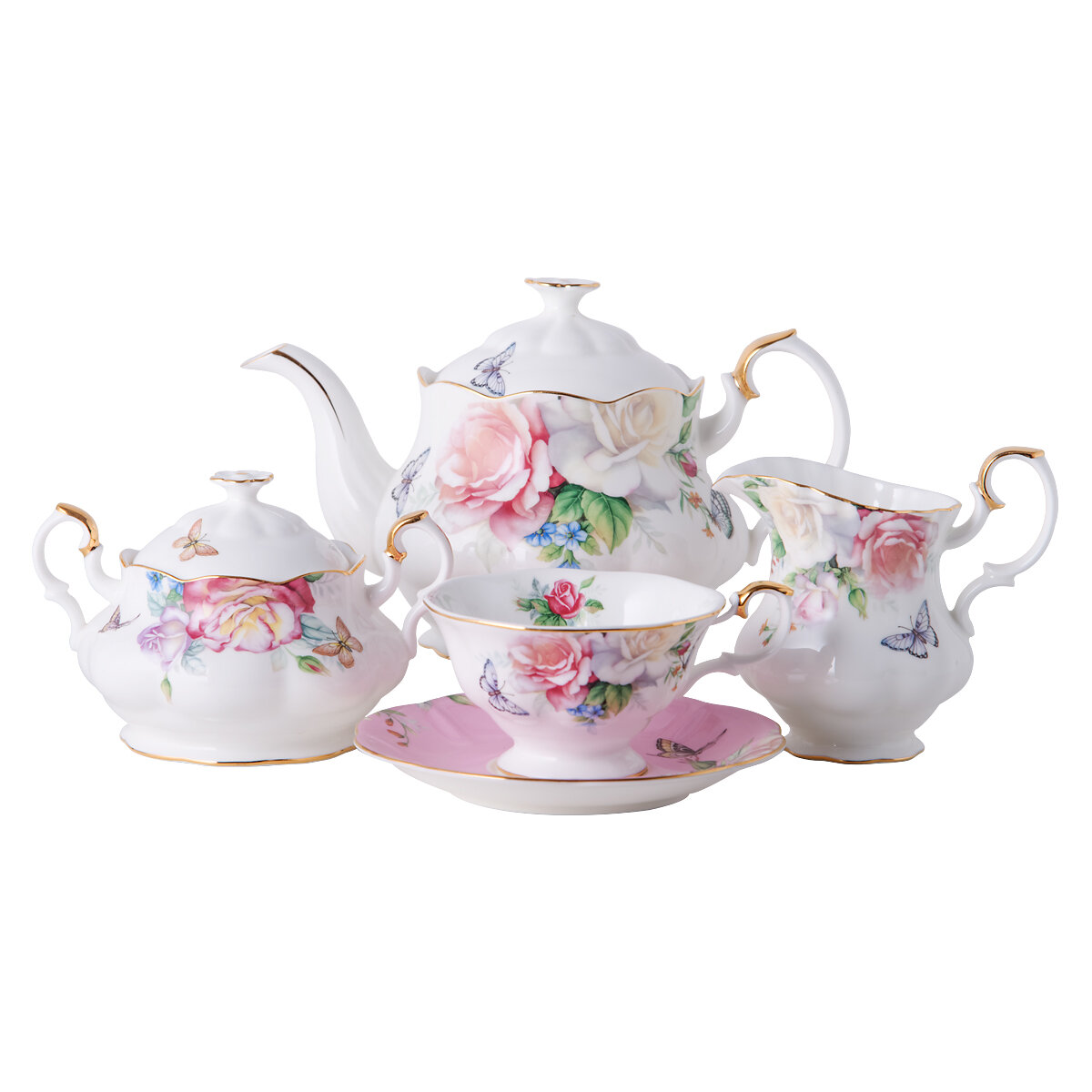 Top Art Studio Чайный сервиз 15 предметов Флоризон.       Бренд: Top Art Studio;