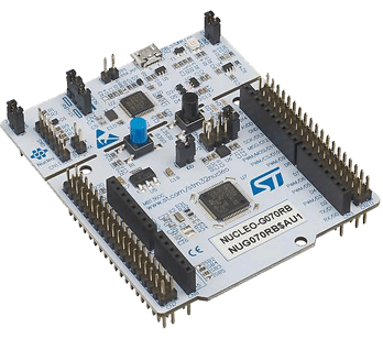 Рис. NUCLEO-G070RB – отладочная плата семейства STM32 NUCLEO-64