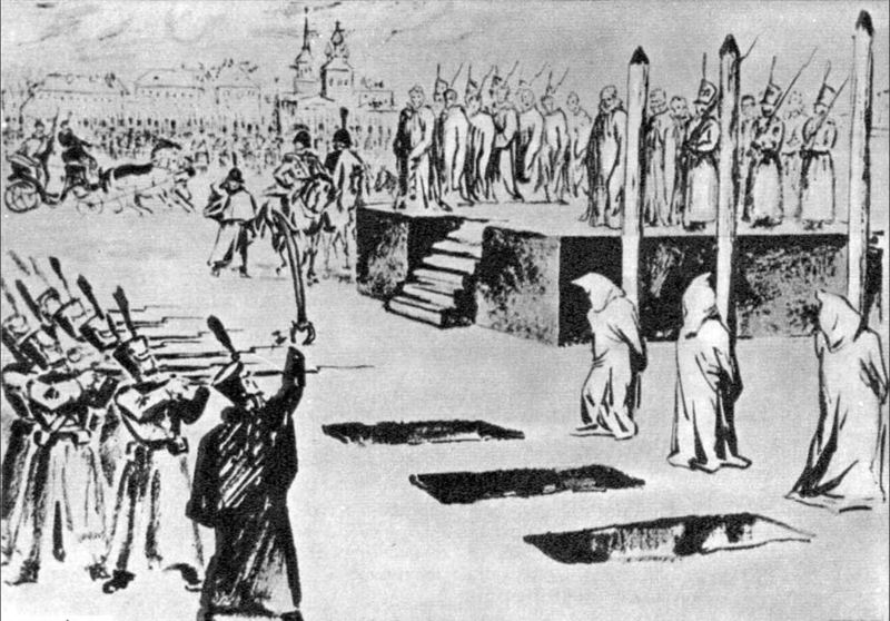 Петрашевцы переживут "казнь понарошку". Ничуть не легче, о замене каторгой им сообщат за секунду до расстрела 