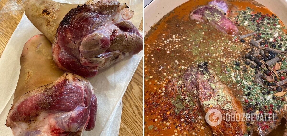 Приготовление рульки