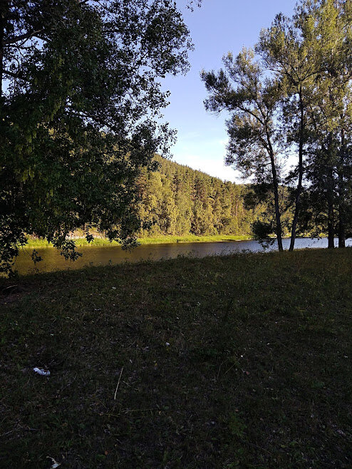 Первая остановка. Вид на горы.