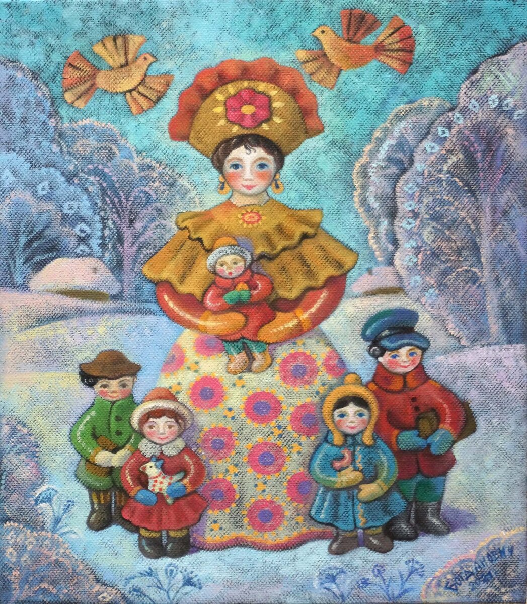 Богданович Елена Матушка 30х25 хм 2021 г  