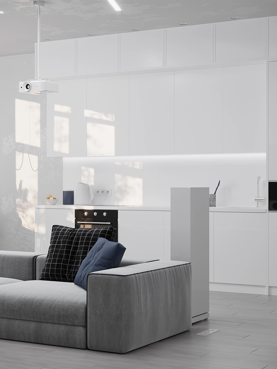 Кухня-гостиная (ЖК «Маяк», автор проекта - Эльмира Санатуллина)