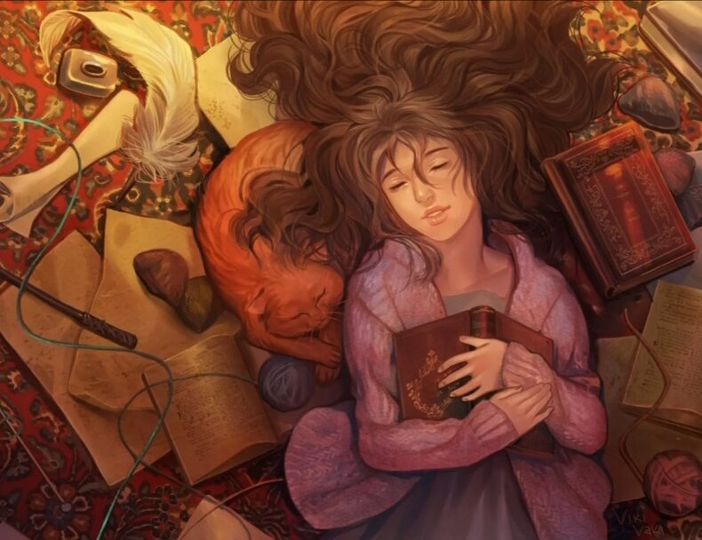 Люблю читать хорошие книги, а потом рассказывать их сестре✨🌼🌸