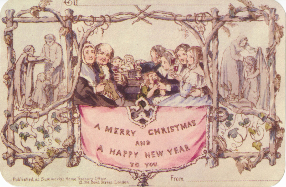 Первая рождественская открытка
