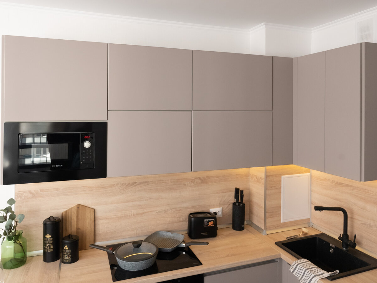 Покрытие soft-touch прекрасно подходит для стиля минимализм