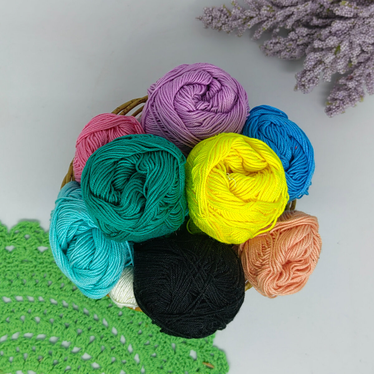 Моя небольшая корзинка "Коко". Цвета очень красивые 