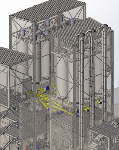 Завод по производству сухих смесей есть в каждом городе от 100000 человек. Оборудование и установки есть и российского производства.