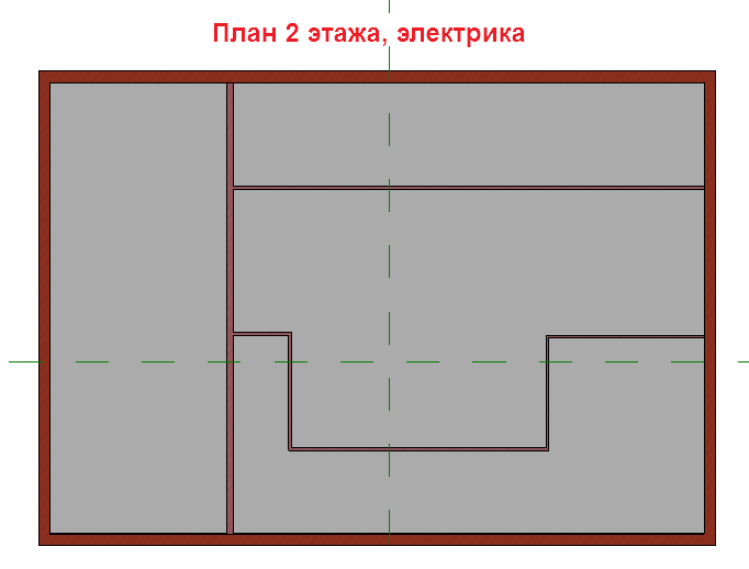 План 2 этажа в файле электрики 