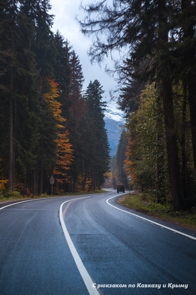 Дорога в Домбай. Фото автора