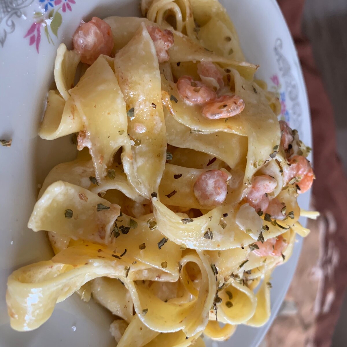 Спагетти с Креветками 