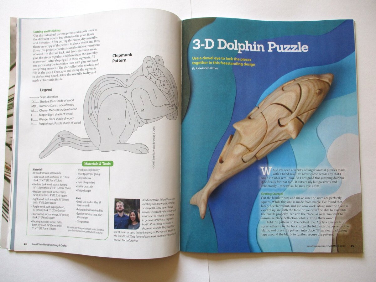 Моя статья в журнале о выпиливании. Фото автора