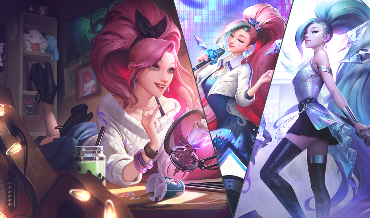 Официальный арт Серафины, который Riot продвигают во всех медиа