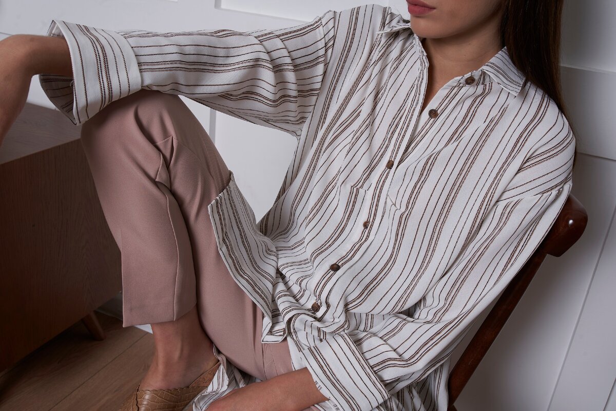 Рубашка в полоску