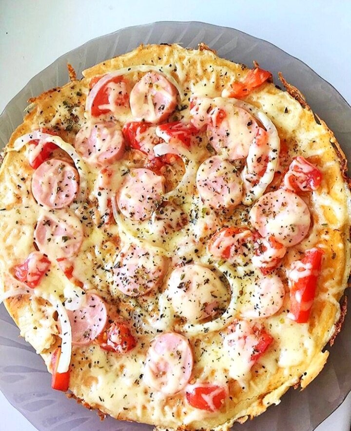 Быстрая пицца на сковороде🍕