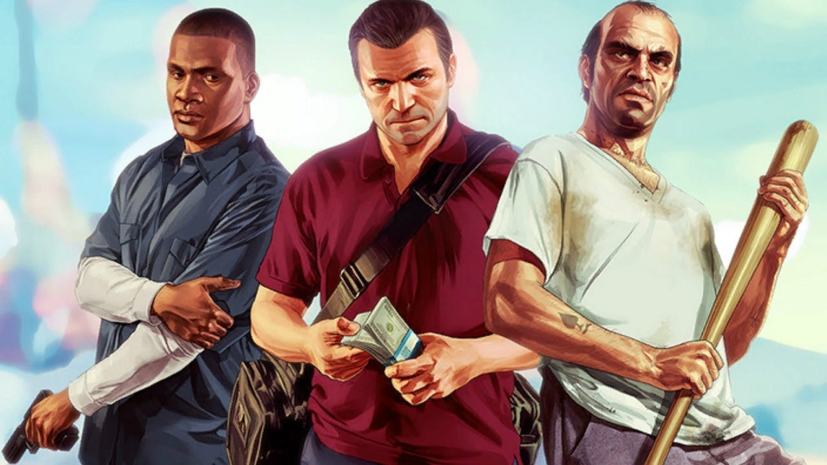 Вот они слева направо, Франклин, Майкл и Тревор.