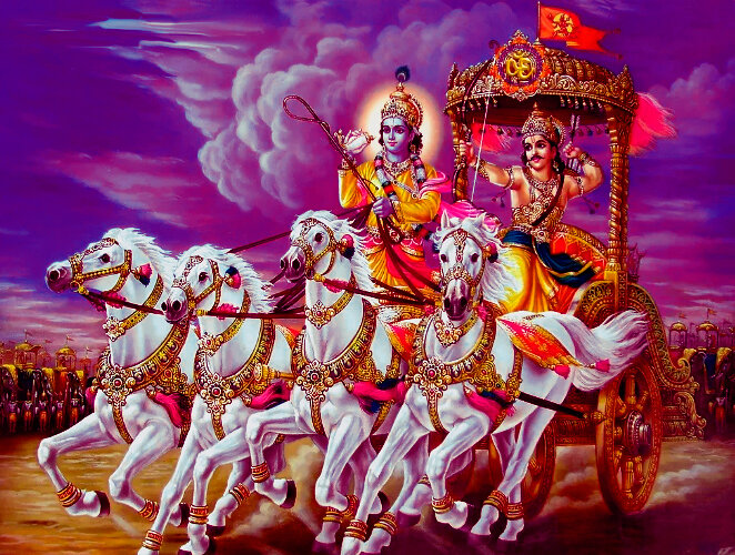 Индийский эпос 7 букв. Кришна и Арджуна. Арджуна Огненная колесница. Бог солнца Гелиос на колеснице.