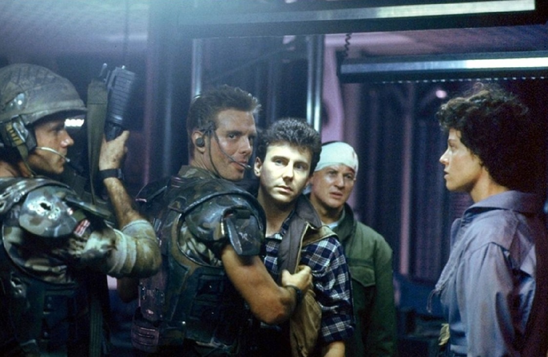 Кадр из фильма "Чужие" 1986Г. США.  Ужасы, фантастика, боевик.