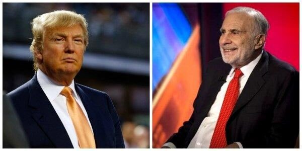 Слева Дональд Трамп. Справа — Карл Айкан. Изображение из открытого источника, носит иллюстративный характер.