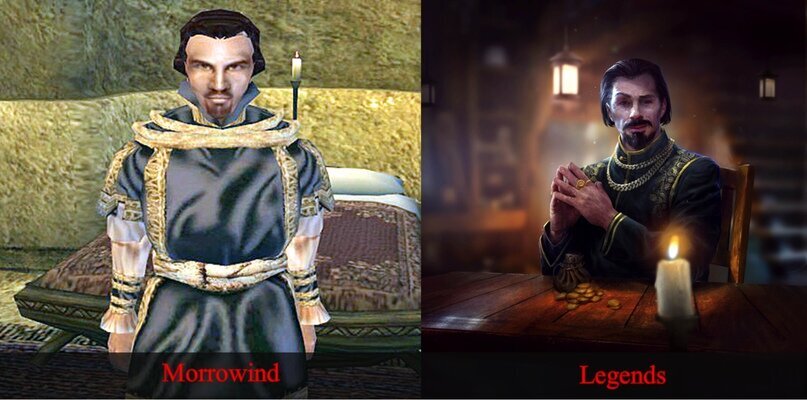 Красиус Курио в Morrowind и Legends 