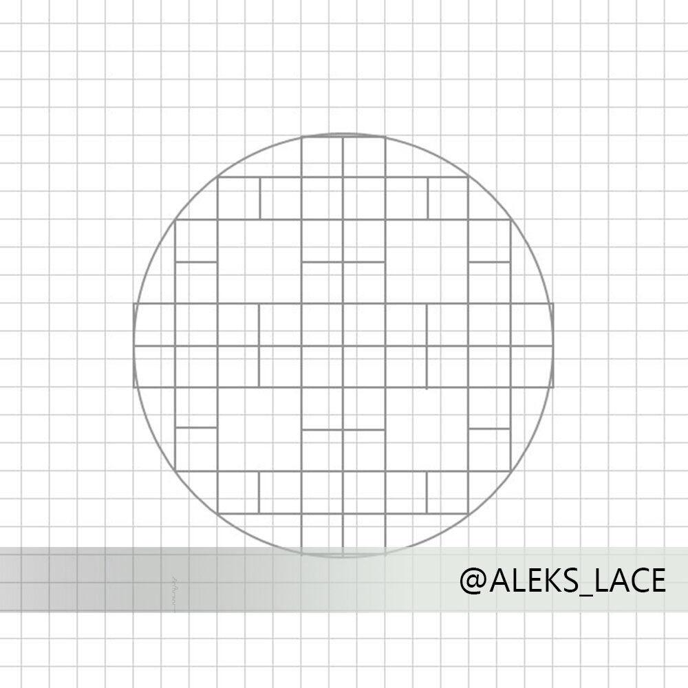 Основа, вписанная в круг посредством средних квадратов