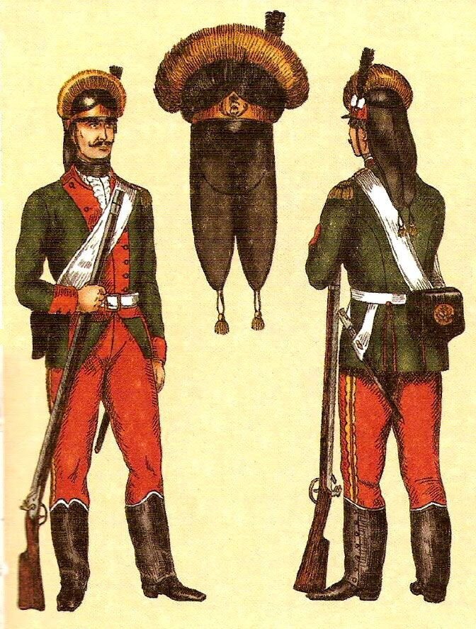 Гренадеры Фанагорийского гренадерского полка 1790-1796.