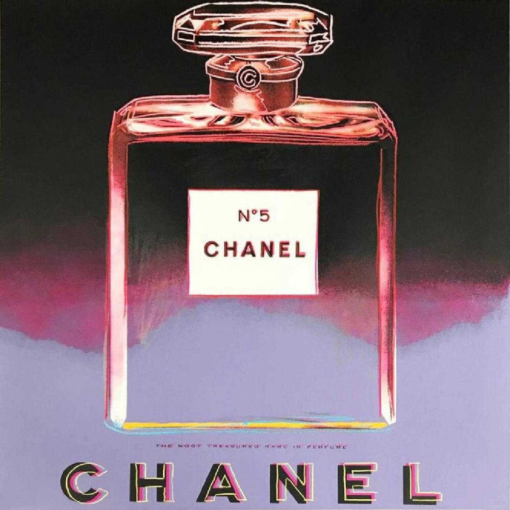 Изображение Chanel No.5 в стиле поп-арт Энди Уорхола, 1980е года