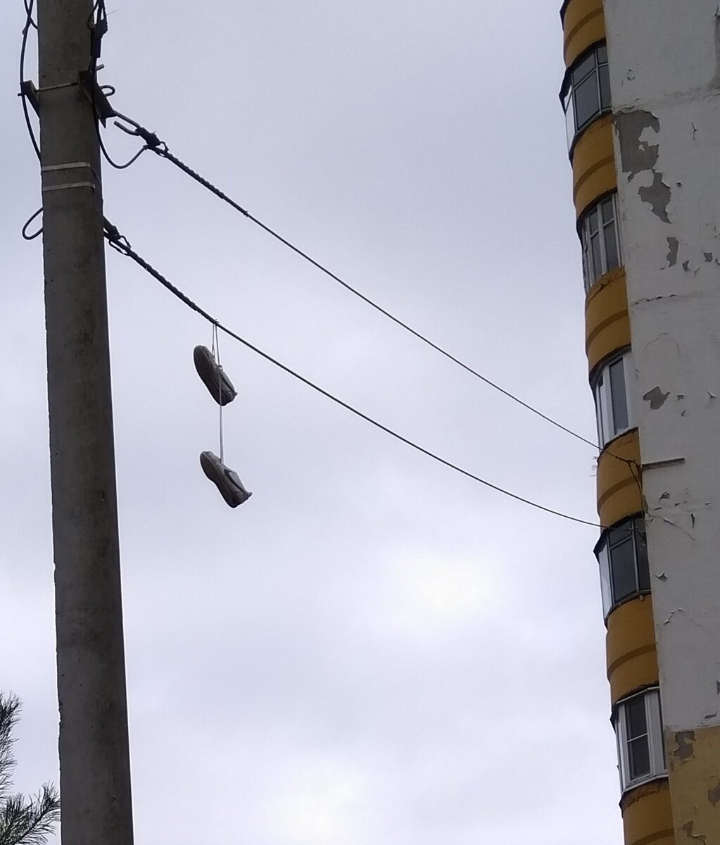 Что значат кроссовки на проводах в россии
