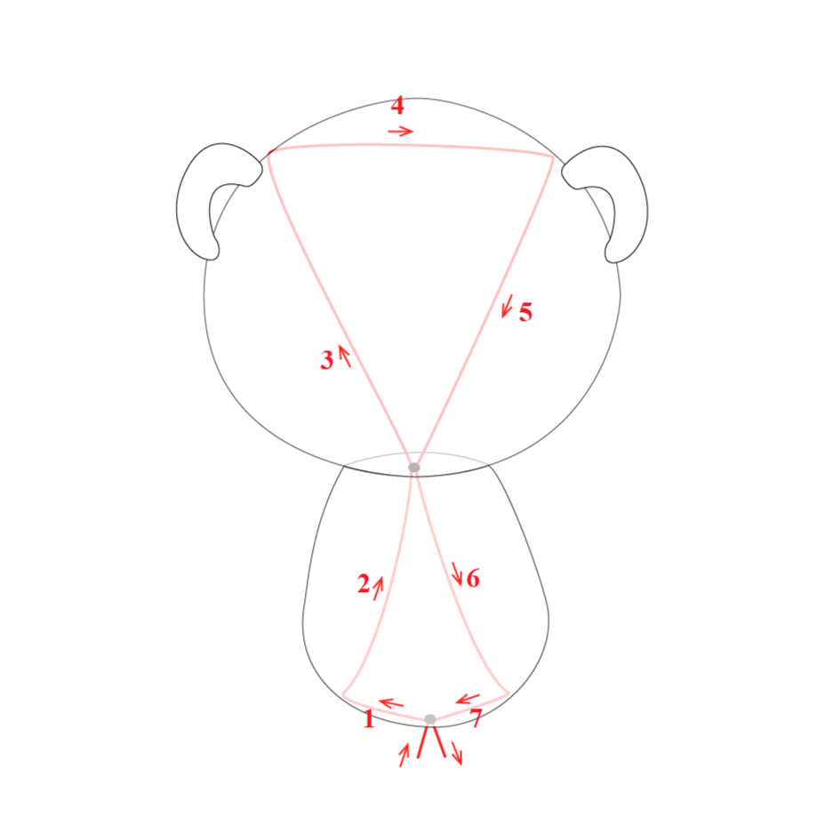 Схема крепления головы