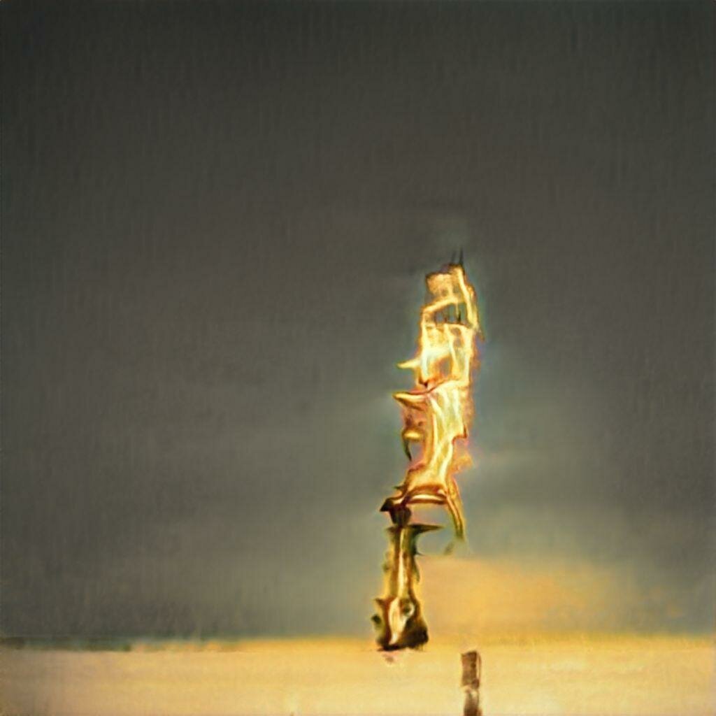 Картина "Стремление к новому", созданная нейросетью Яндекс.Алиса