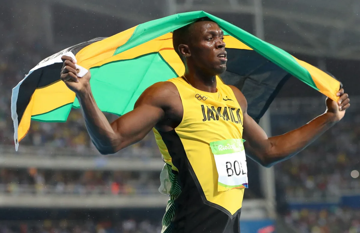Бегун олимпийский чемпион. Усэйн сент-Лео болт. Бегун Ямайки Усейн болт. Усейн болт Олимпийский чемпион. Усейн болт (Ямайка) лёгкая атлетика.