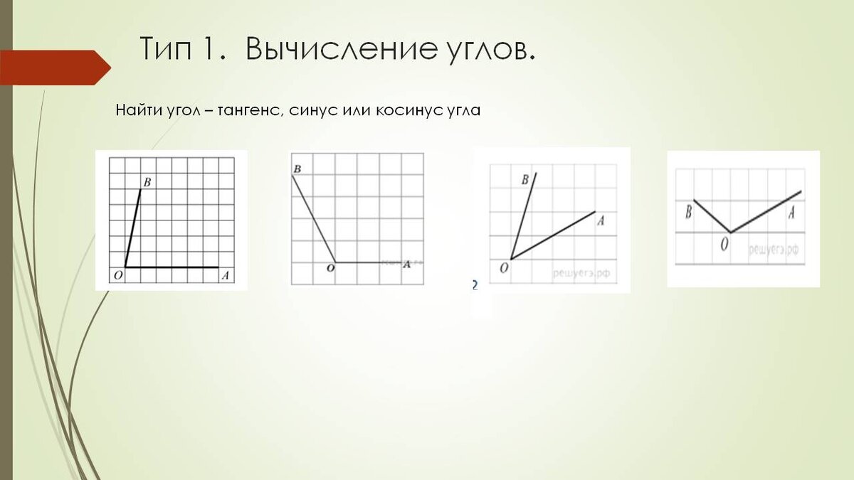 Найдите тангенс угла изображенного на рисунке