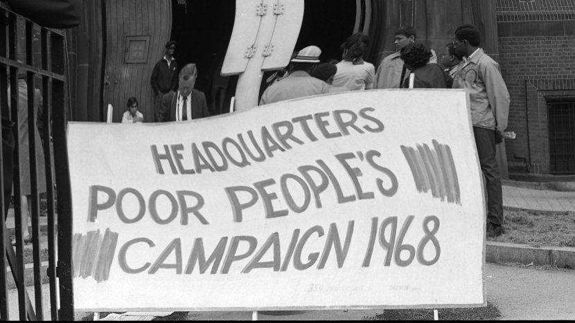 Штаб-квартира кампании бедных в Гарлеме, Нью-Йорк, 11 мая 1968 года.