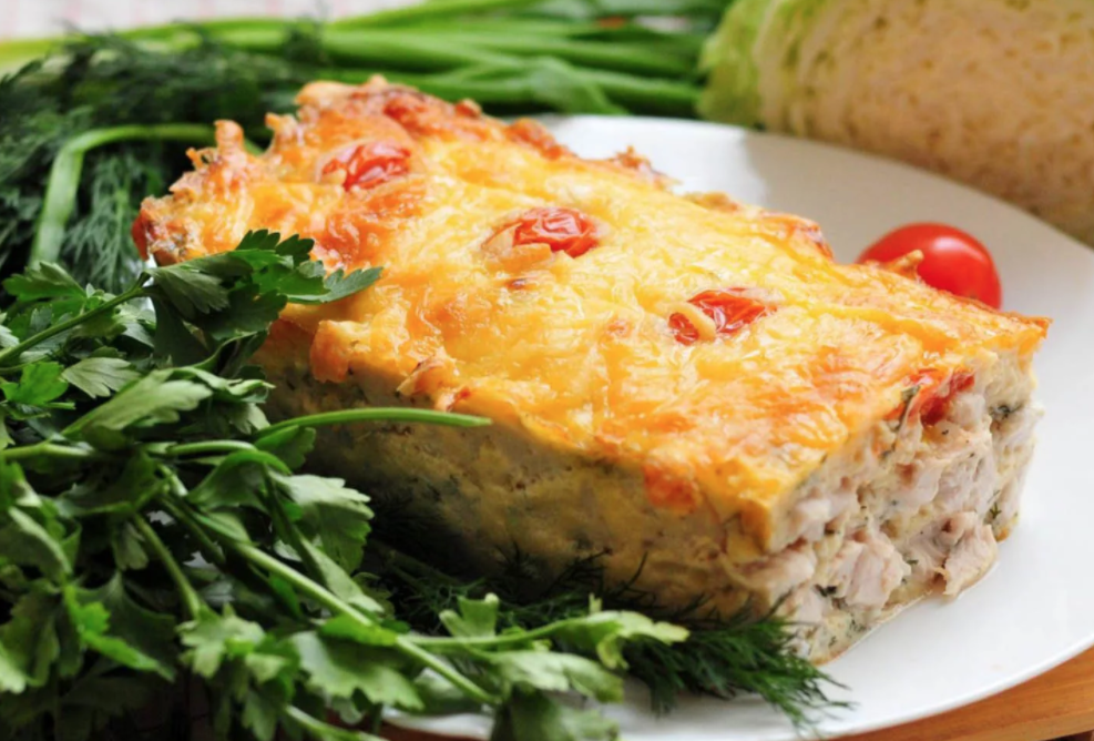 Куриная запеканка с сыром