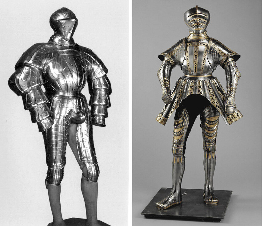 Миланский рыцарский доспех 16 века. Миланские доспехи 16 века. Рыцарский доспех 16 век. Доспехи 16 века. Доспех 17 века европа.