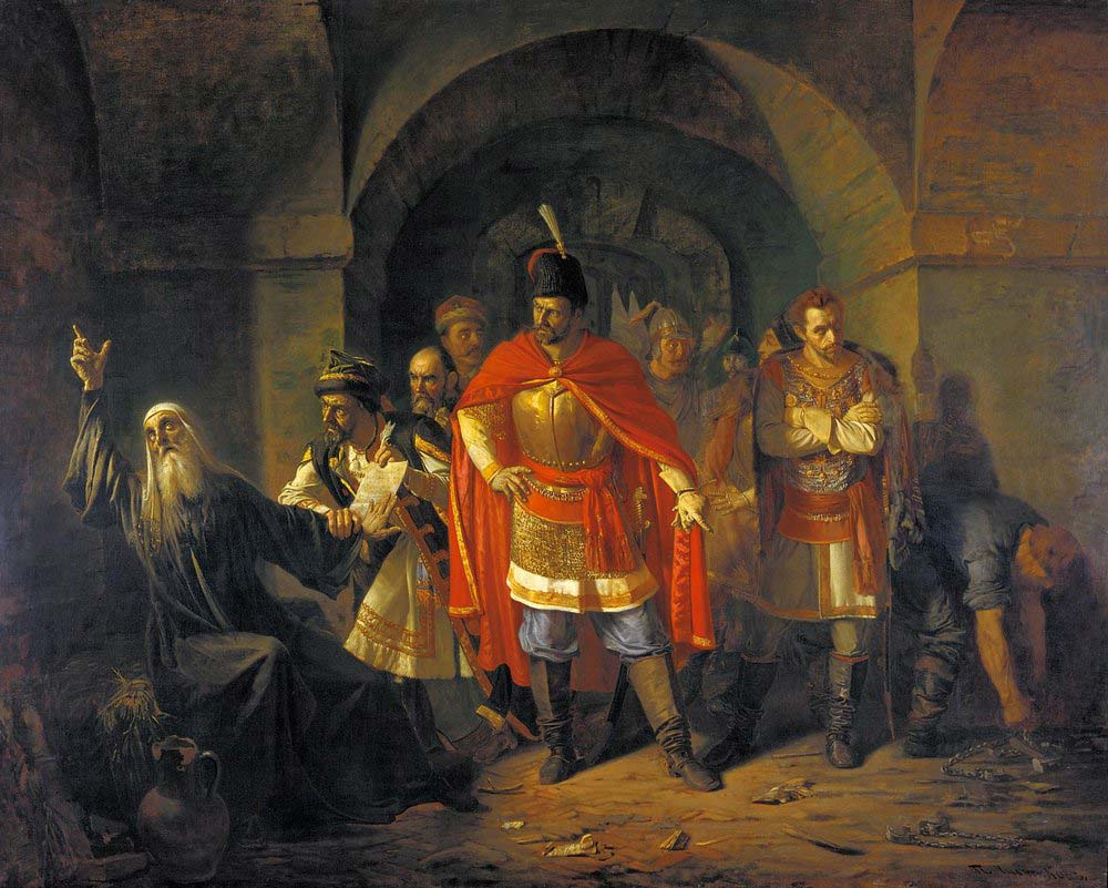 Патриарх Гермоген отказывает полякам подписать грамоту Павел Чистяков, 1860