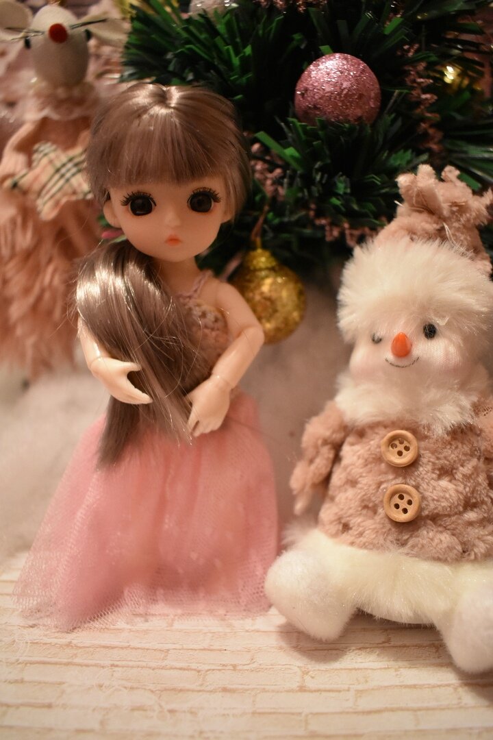 зимняя фотосессия Тасеньки - моей куклы баболи