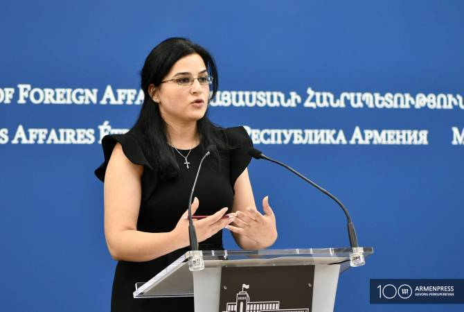 Пресс-секретарь МИД РА  Анна Нагдалян