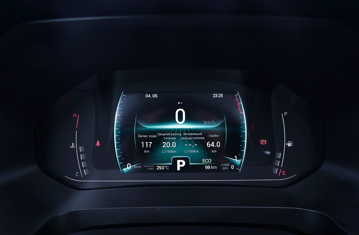 Chery Tiggo 7 Pro панель приборов