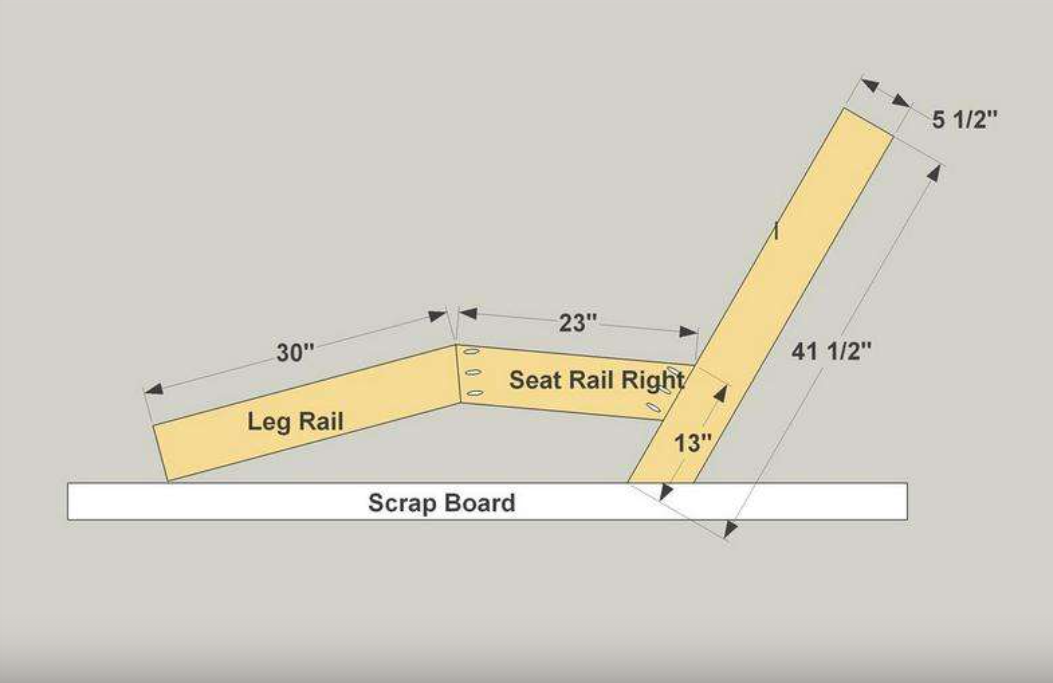 Раскладной шезлонг своими руками