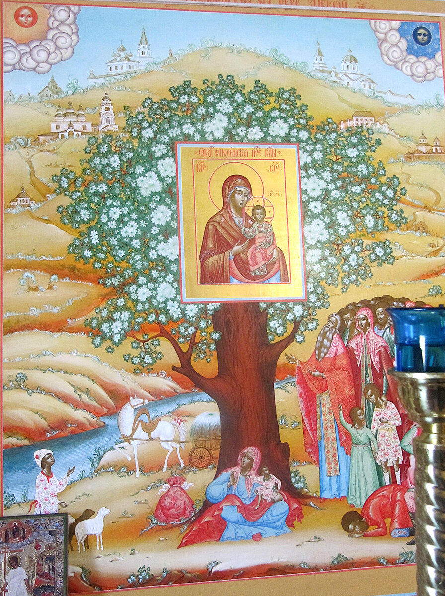 Обретение Одигитрии на реке Зыбкой. Икона. 2000 год